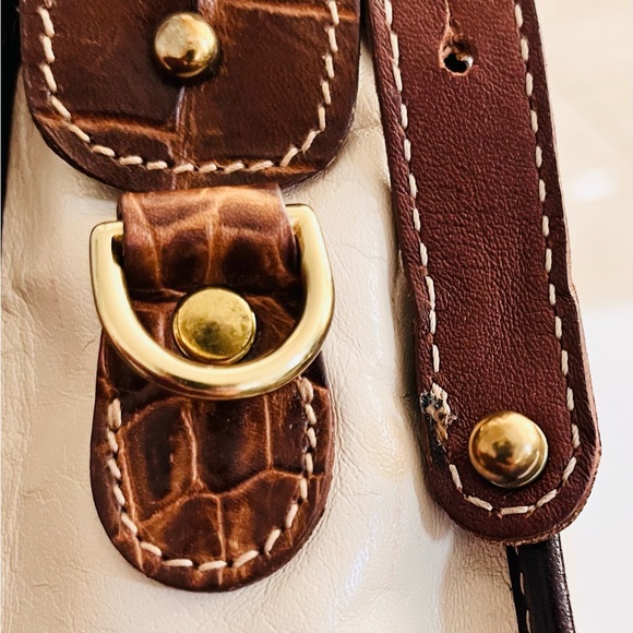 BRAHMIN Croc embossed leather multifunctional Shoulder/Crossbody/clutch bag - Picture 10 of 14